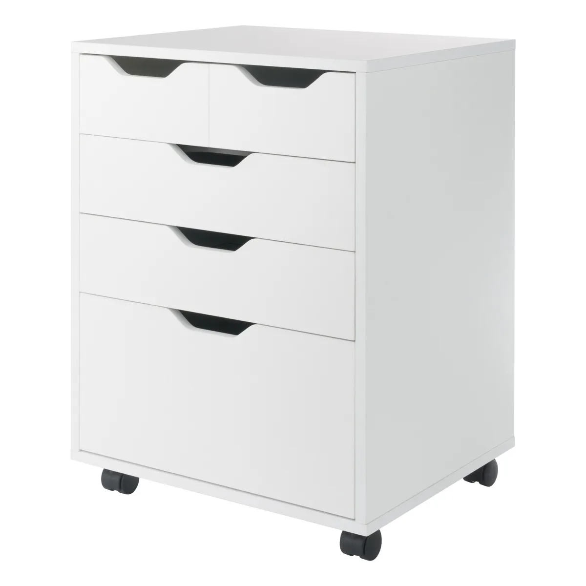 Halifax Bins & Drawers Storage Mobile Cabinet, White
