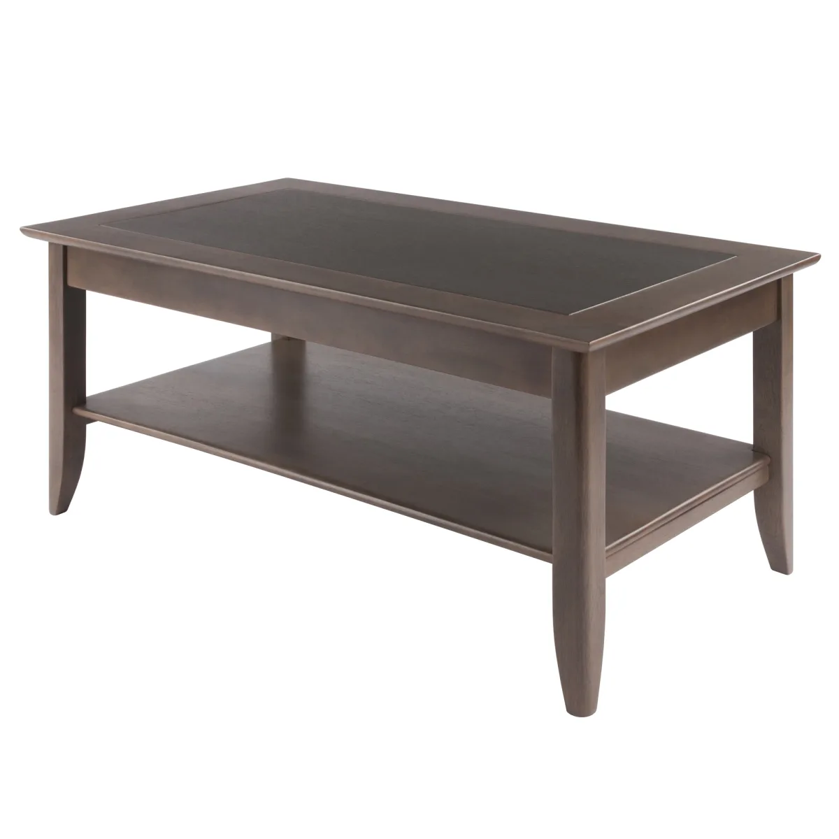 Santino Coffee Table, 40" Wide, 18" High, Oyster Gray